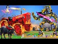 विशाल ट्रैक्टर रोबोट जेसीबी भैंस Giant Tractor Robot Jcb Buffalo Hindi Kahaniya हिंदी कहानियां New