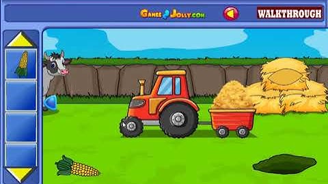 Find The Tractor Key From Milk Farm Walkthrough - Games2Jolly