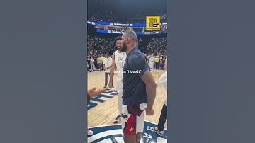 Stephen Curry tells LeBron James he