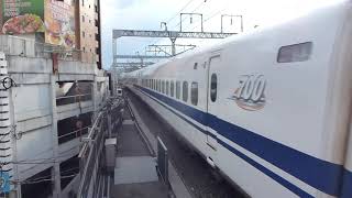 【東海道新幹線】JR東海 700系 (C7編成) ひかり477号 岡山行き 浜松駅 (発車)