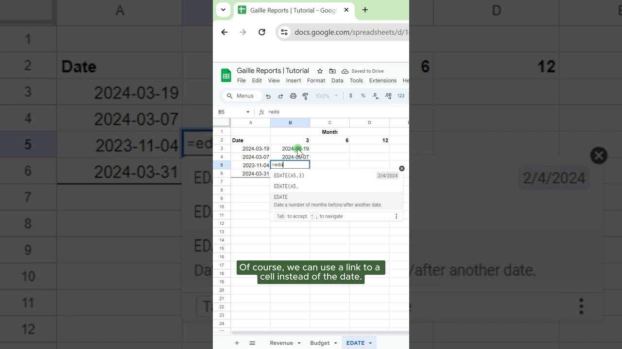 How To Add Months To Date In Google Sheets EDATE Formula How To Add Months To Date In Google Sheets EDATE Formula