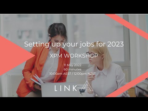 XPM Workshop: Setting up your jobs for 2023