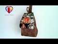 Vídeo de mochila de tecido Janee. DIY. How to make a fabric backpack. Sew a fabric backpack tutorial