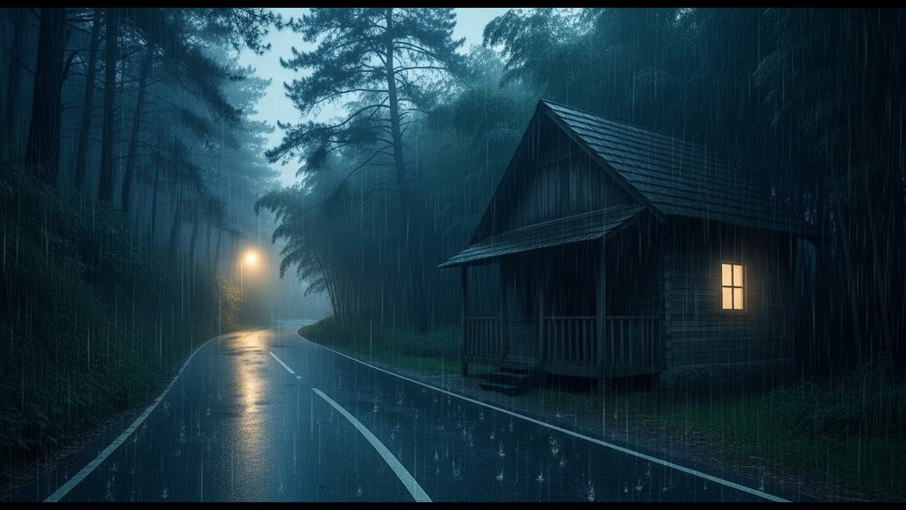 Soothing Heavy Rain Ambience 🌧️ Rain Sounds for Sleep, Relax, Study & Heal Anxiety