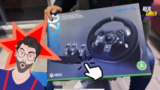 Unboxing Logitech G920 🔥🔥 Timón Pedales y Cambios para Xbox Series X/S 👈🏼🔴🧨