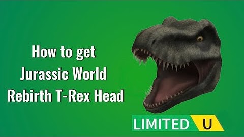 [FREE LIMITED UGC] How to get Jurassic World Rebirth T-Rex Head in Dusty Trip on Roblox