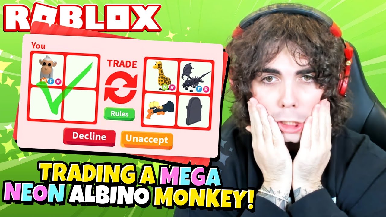 Albino Monkey, Trade Roblox Adopt Me Items