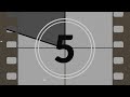 Copyright free old film countdown  5 seconds