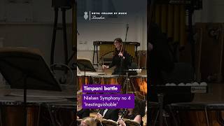 The epic timpani 'battle' in Nielsen's Inextinguishable Symphony 