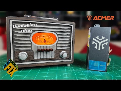 We Made a Working Radiation King Lunchbox with the ACMER P2 Laser Engraver