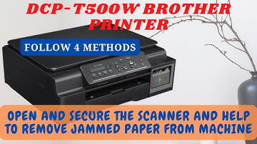 How to clear Paper jam on DCP-T500W Brother Printer || Paper not stuck but shows paper jam
