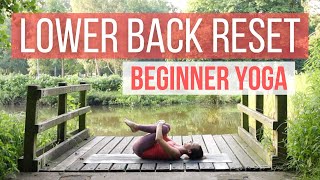 LOWER BACK RESET  Easy Yoga for Lower Back Pain (Gentle Supine Stretch)