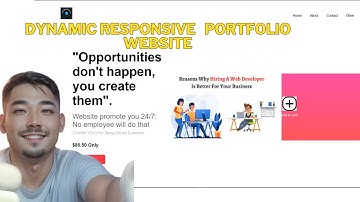 Dynamic Responsive Portfolio website in HTML, CSS | NO PHP MYSQL