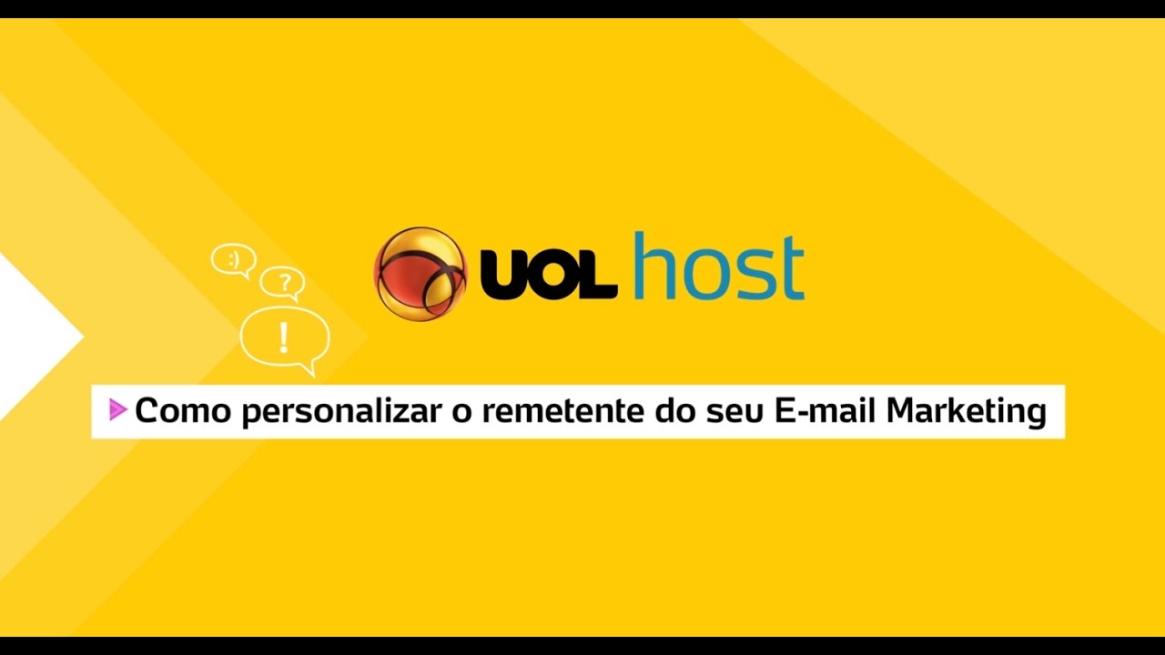 TUTORIAL: Como personalizar o remetente do seu E-mail Marketing. 