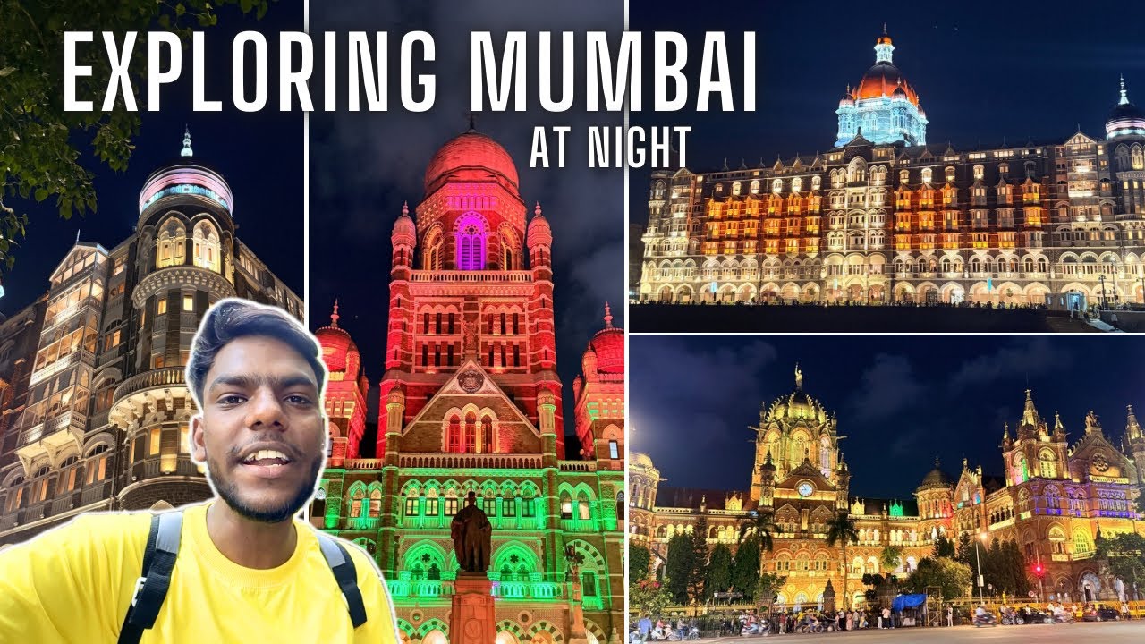 I Exploring Mumbai at Night | Night View of Mumbai Famous Places - Taj Hotel,Gateway Of India,CSMT 