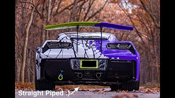 C7 Xpipe + Muffler Delete Cold Start & Revs