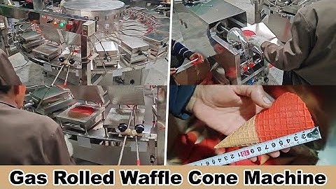 Industrial Ice Cream Cone Making Machine|Rolled Sugar Cone Making Machine|Waffle Cone Maker