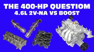 THE 400HP QUESTION4.6L 2V MOD FORDALL MOTOR VS SUPERCHARGEDWHAT IS THE BEST ROUTE FOR HP? BOTH?