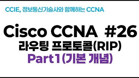 시스코(Cisco) CCNA #26(RIP 라우팅 프로토콜 ) part1(기본개념)