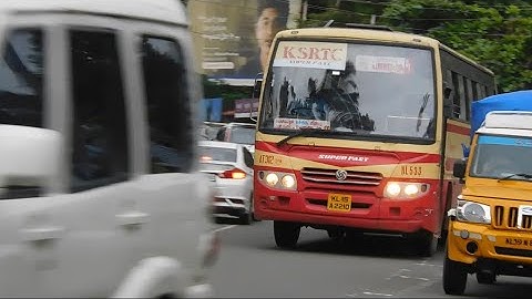 Ksrtc Superfast skill overtaking and speeding on National Highway #ashokleyland