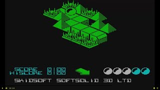 Bubble Trouble SkidSoft SoftSolid 3D Ltd Your Sinclair 1986 BUBBLETROUBLE SINCLAIR ZX SPECTRUM screenshot 5