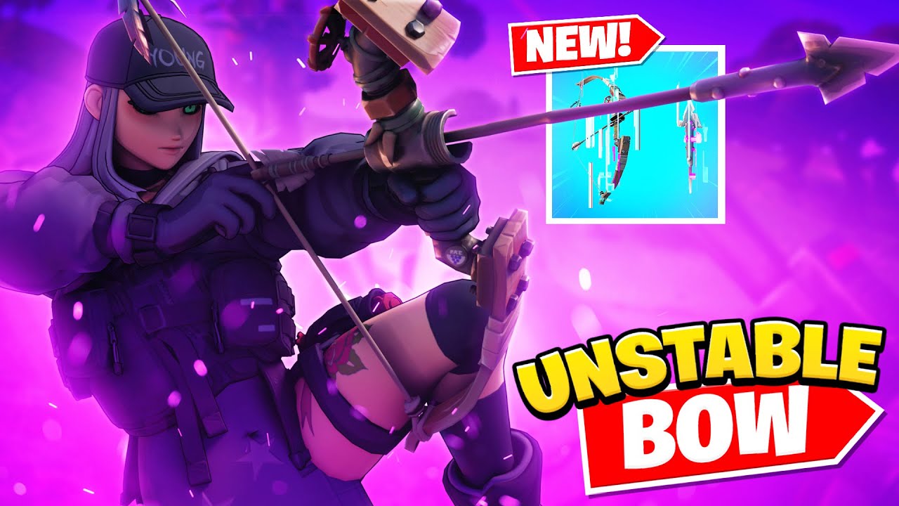 A *NEW* Exotic Bow was added to Fortnite... (Unstable Bow)