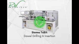 Stema Tabit Drilling Machine in Action | CNC Drilling, Glue and Dowel Insertion
