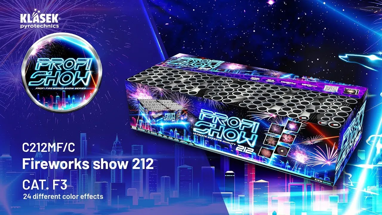 C212MF/C Profi Fireworks show 212 | Klasek pyrotechnics