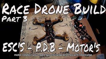 How To Build A Race Drone | P.D.B - ESC