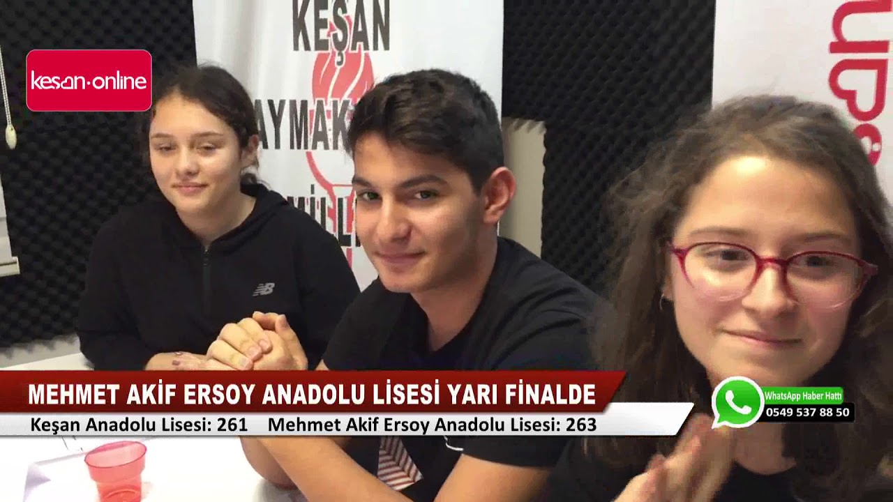 Bu Hafta Kesan Anadolu Lisesi Ve Mehmet Akif Ersoy Anadolu Lisesi Karsilasiyor Kesan Haber