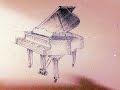 how to draw a piano (easy tutorial)