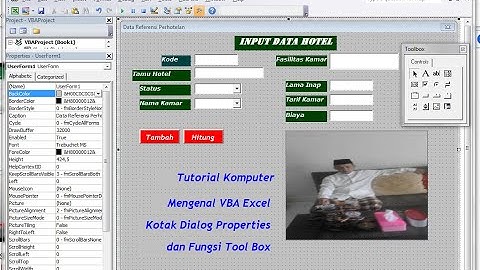 Mengenal Properties dan ToolBox pada User Form VBA Excel