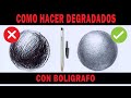 ✅Como hacer DEGRADADOS CON BOLIGRAFO para DIBUJO REALISTA | Esteban Arts