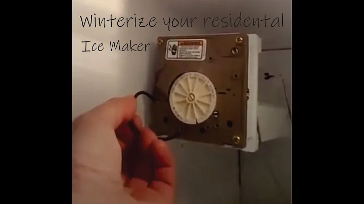 Winterizzare frigorifero residenziale con fabbricatore di ghiaccio in camper o cabina