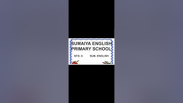 STD- II. SUB- ENGLISH L.NO-1.2 ACTIVITY TIME