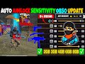 All Gun Headshot Sensitivity Setting After New OB50 Update | Free Fire Max Auto Headshot Sensitivity