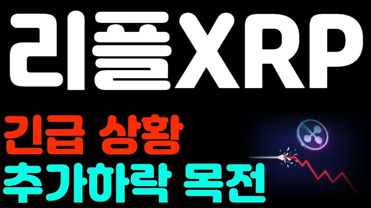 [리플코인 전망] 긴급 상황 추가 하락 목전 *리플 손실홀더 필수시청영상* #리플