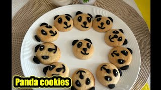 Home-made special panda cookies || mummy’s kitchen Telugu