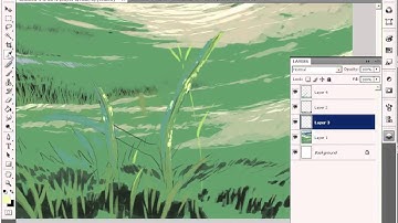 how to painting background for anime / cartoon using photoshop tutorial part.5