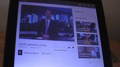 Youtube on our 9.7 Inch Android Tablet 4.1 Jelly Bean 16GB Rocchip 3066 Dual Core