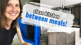 Clean Kitchen Between Meals | Less then Ten Minutes