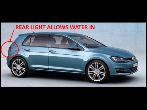 VW Golf Mk7 water leak boot, spare wheel well, rear seats and footwell