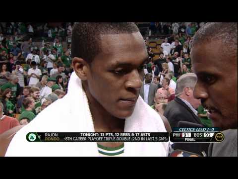 Rajon Rondo oozes confidence post-game!