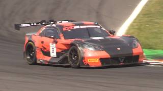 Ginetta G56 GT2 Raw V8 6.3 Sound in Action at Monza Circuit- Best Sounding GT2 Car?