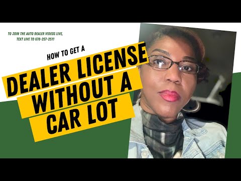 How to Get a Dealer License without a Car Lot