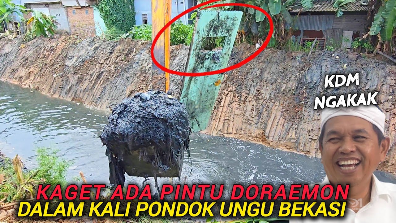 NGERI DI DALAM KALIPUN ADA PINTU KAMAR MANDI❗️SEGALA SAMPAH ADA DI KALI PONDOK UNGU INI ❗️