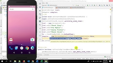 Android - Option menu and Context menu