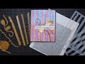 Spellbinders Beautifully Imperfect Collection Tattered Stripes Stencil Tutorial!