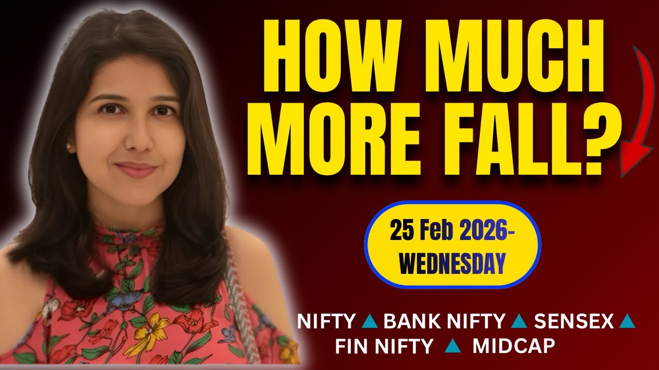 Nifty Tomorrow & Bank Nifty Prediction for 25 Feb 2026 | Sensex tomorrow | Payal Arora