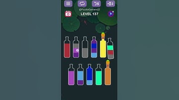 Water Sort Puzzle Game Level 137